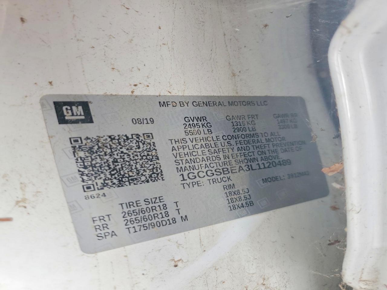 2020 Chev Colorado
