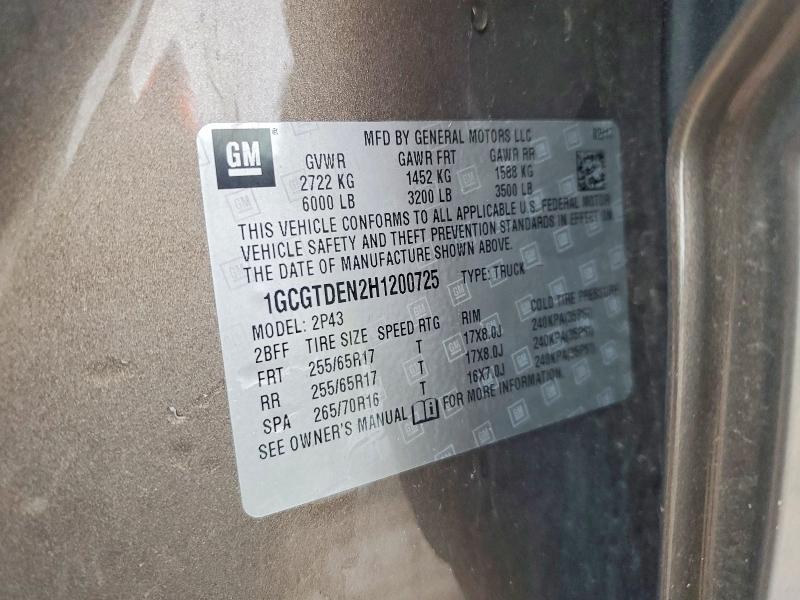 2017 Chevrolet Colorado Z71