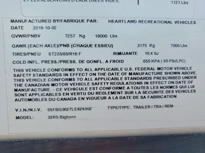 2020 Heartland Bighorn Camper