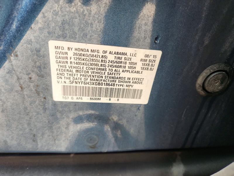2016 Honda Pilot ex