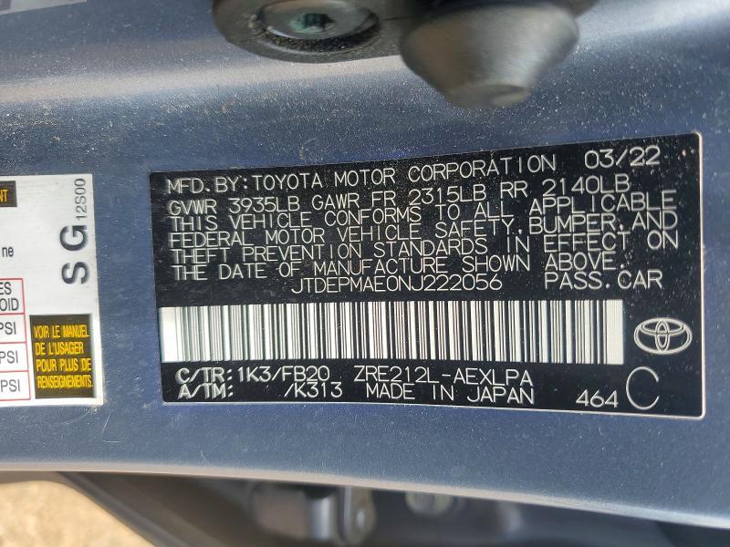 2022 Toyota Corolla le