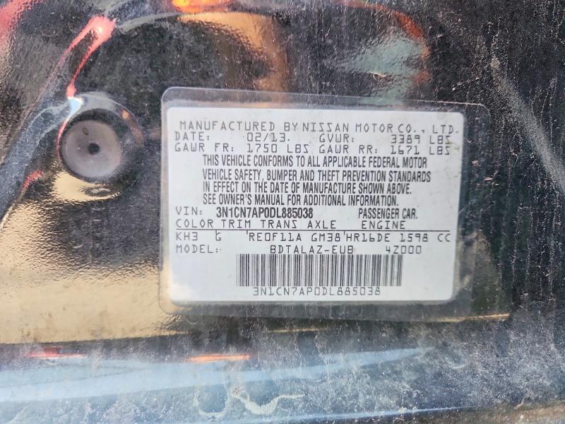 2013 Nissan Versa 1.6 s