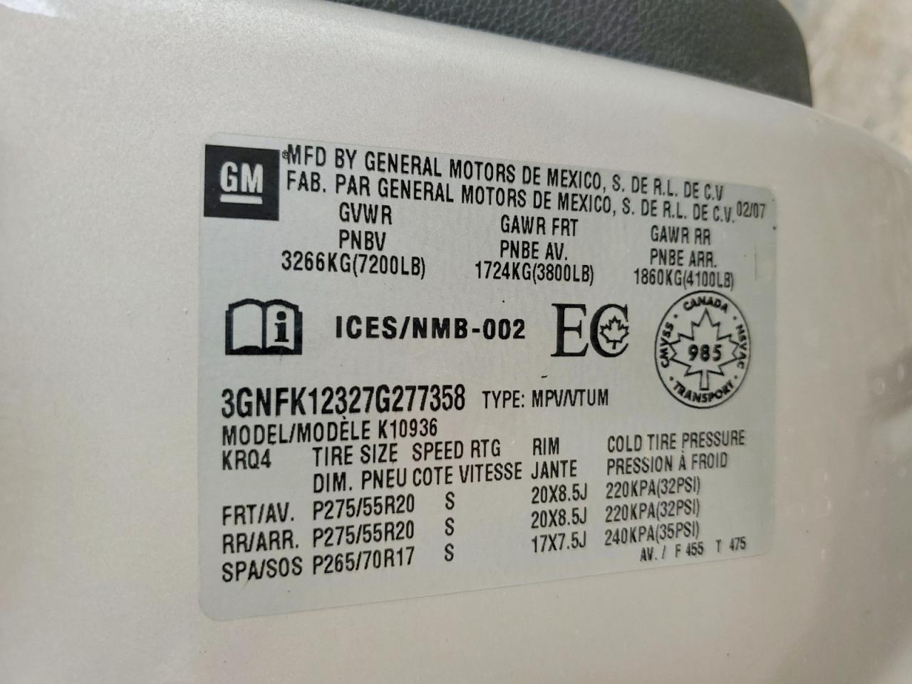 2007 Chevrolet Avalanche K1500