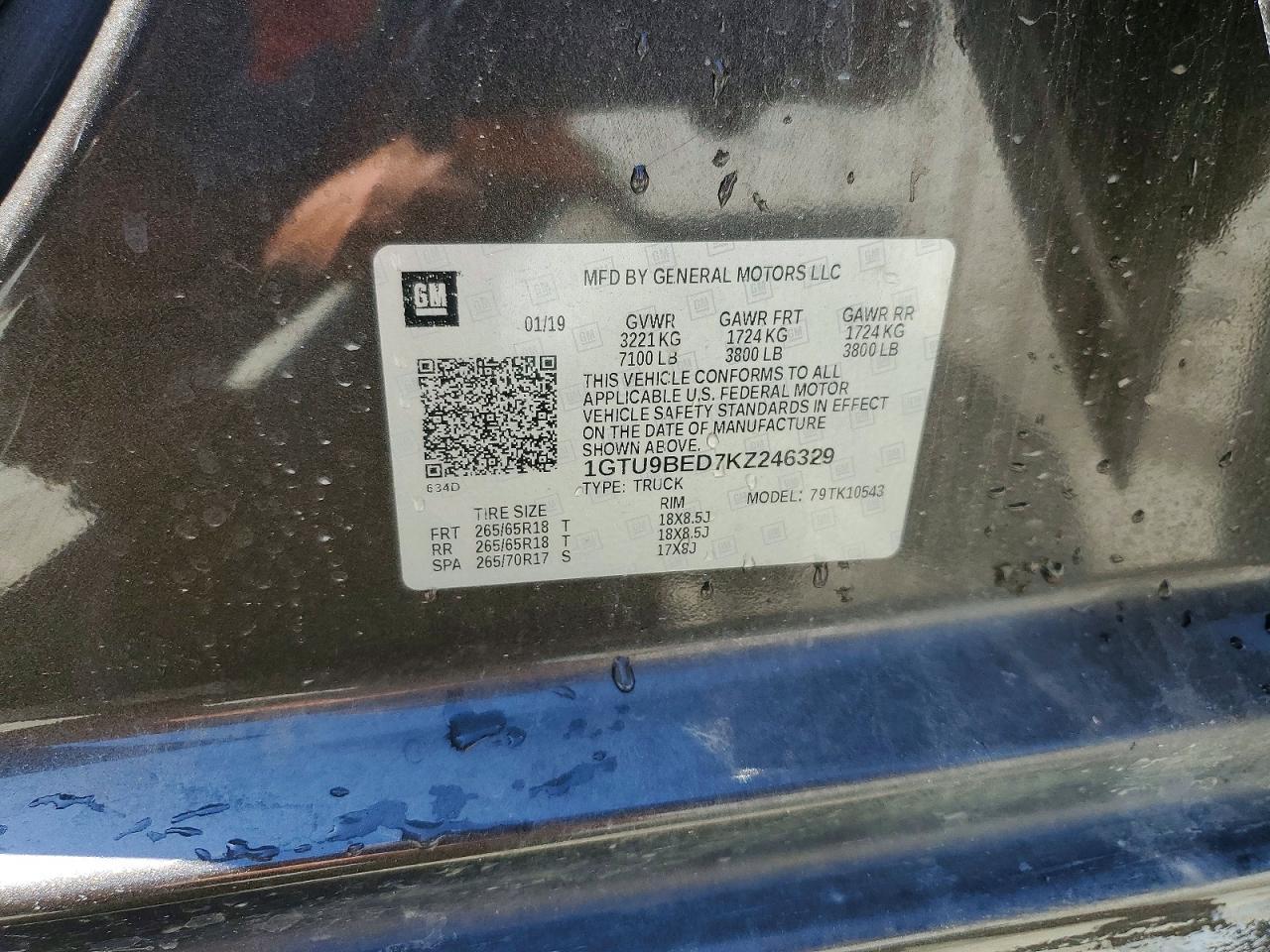 2019 GMC Sierra K1500 SLE