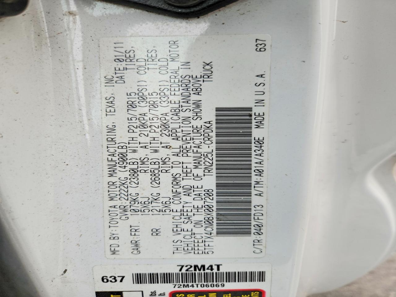 2011 Toyota Tacoma Base
