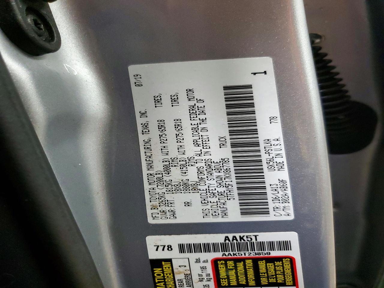 2019 Toyota Tundra Limited