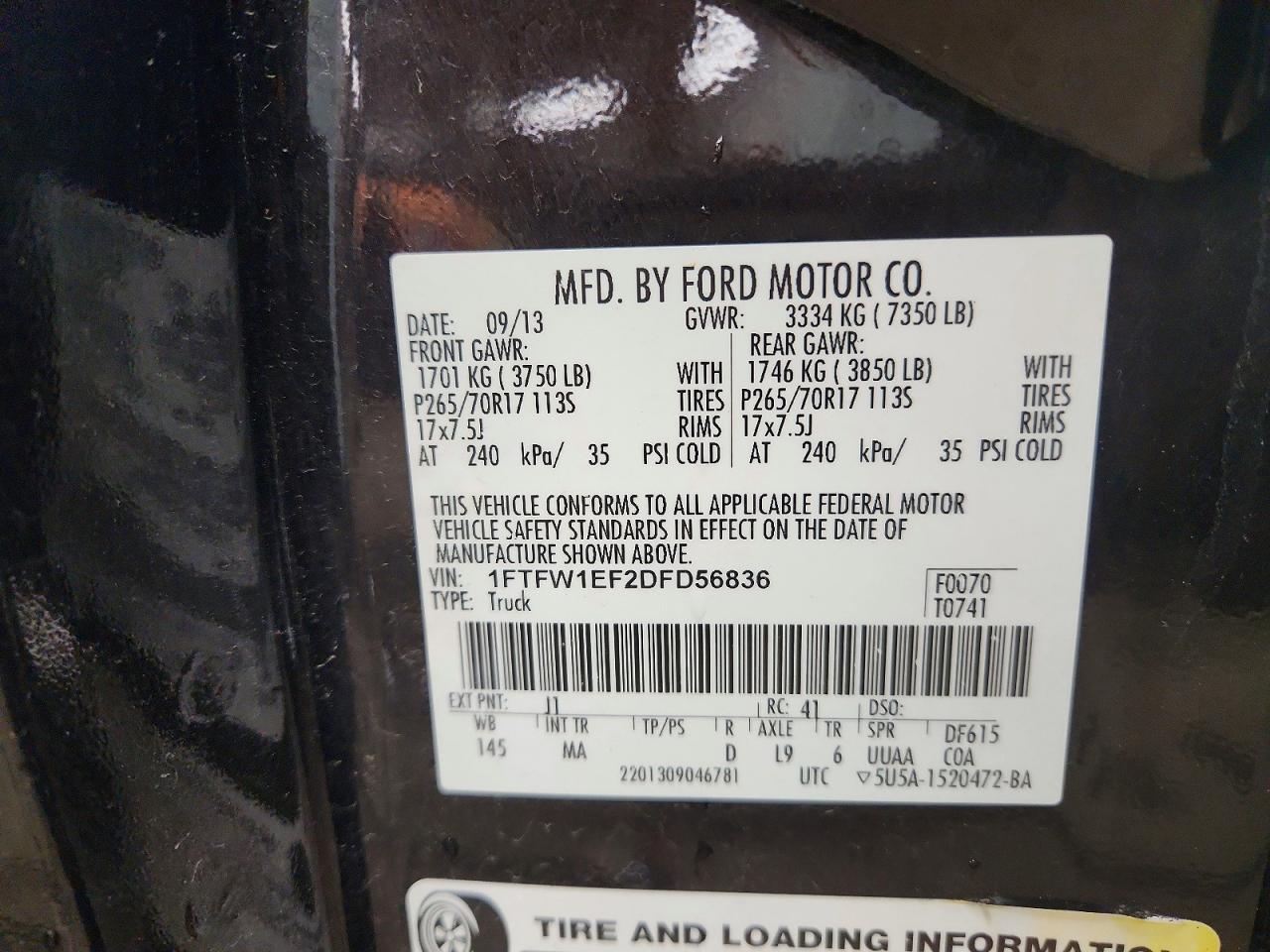 2013 Ford F150 Supercrew