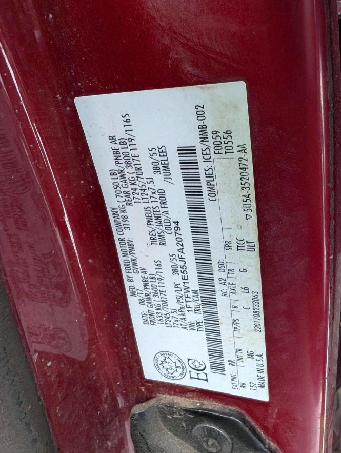 2018 Ford F150 Supercrew