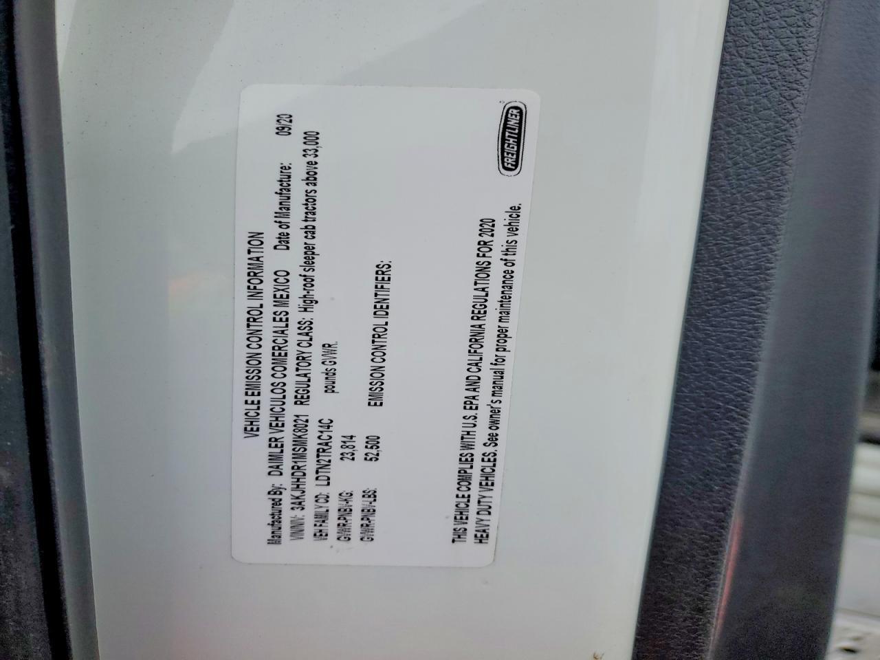 2021 Freightliner Cascadia 126 Semi Truck