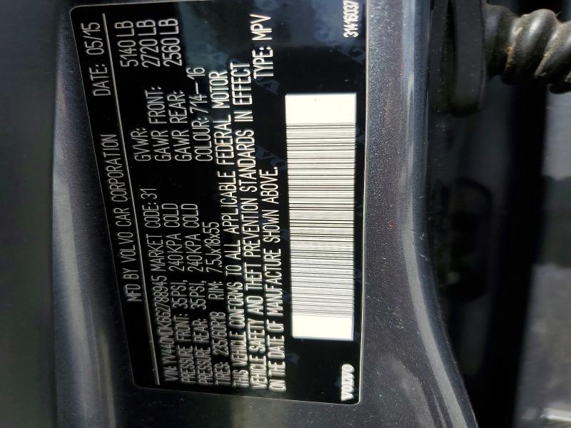 2016 Volvo Xc60 T5 Premier