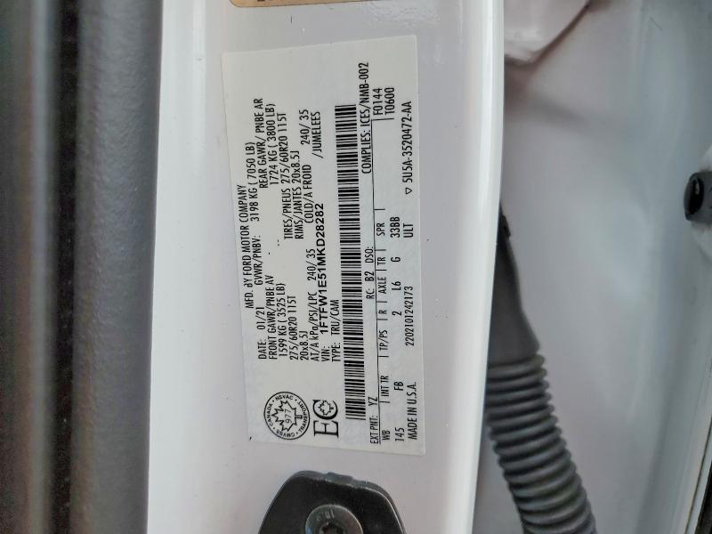 2021 Ford F150 Supercrew