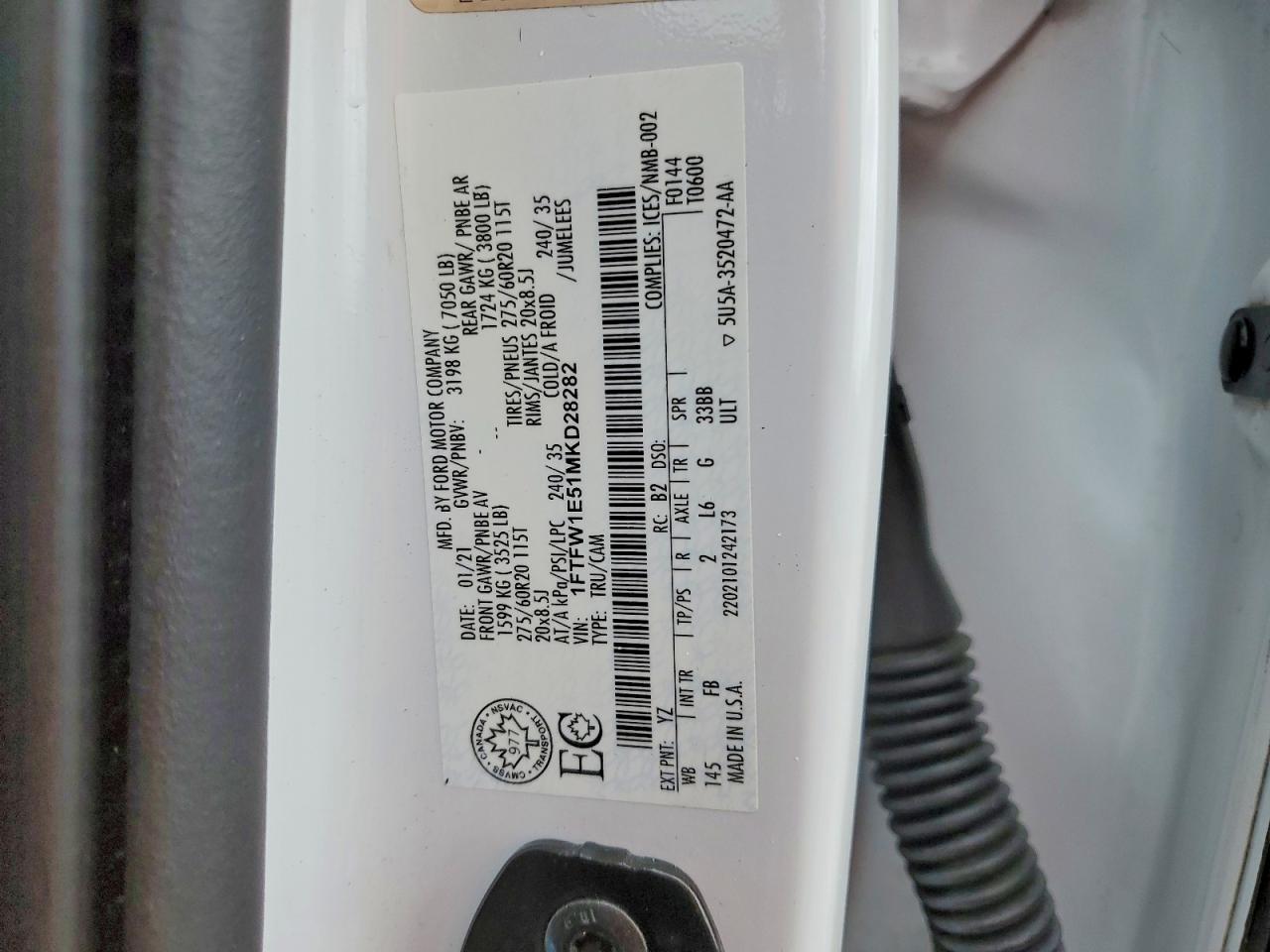 2021 Ford F150 Supercrew