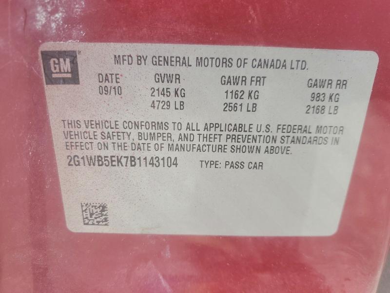 2011 Chevrolet Impala lt