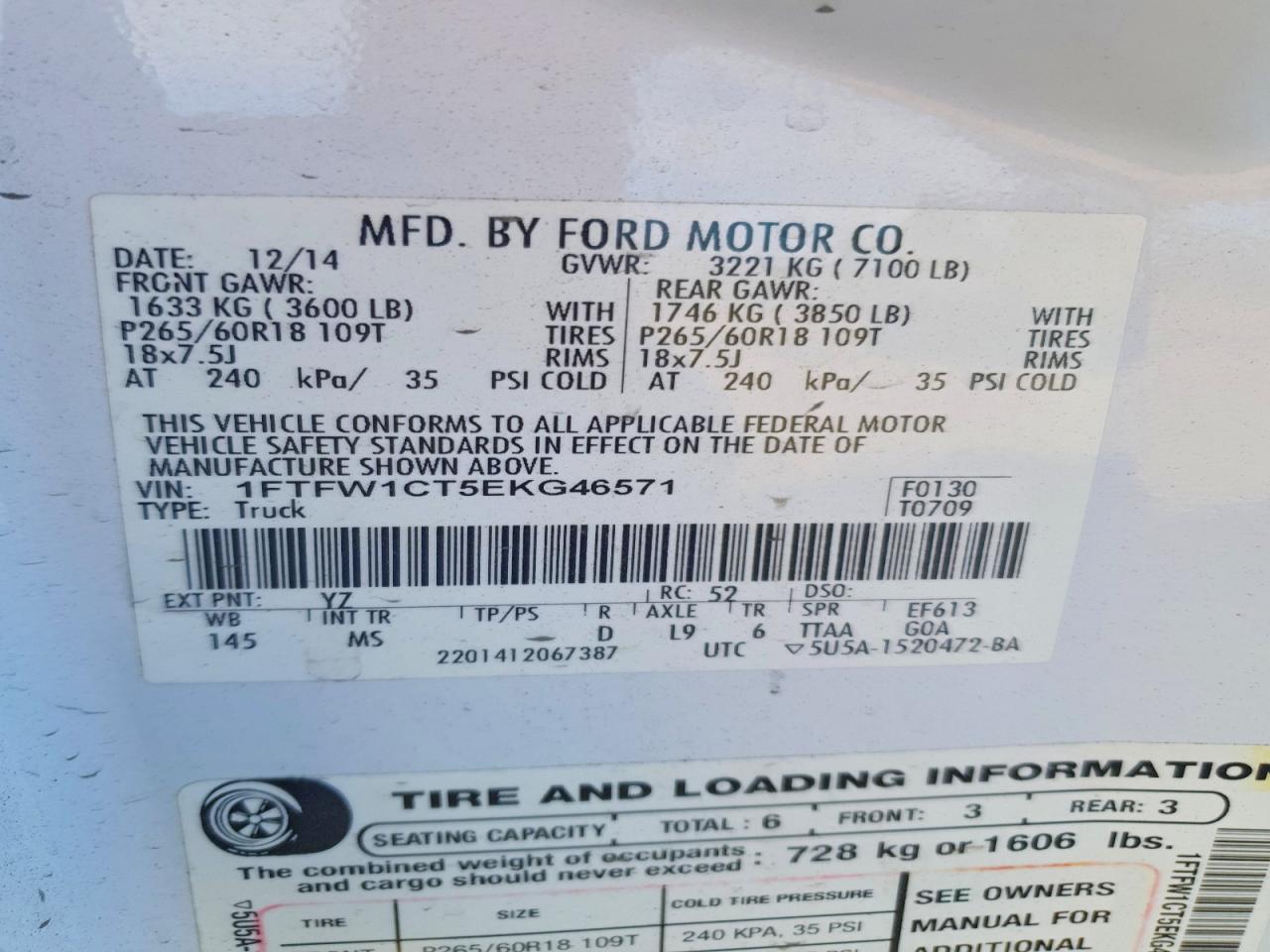 2014 Ford F150 Supercrew