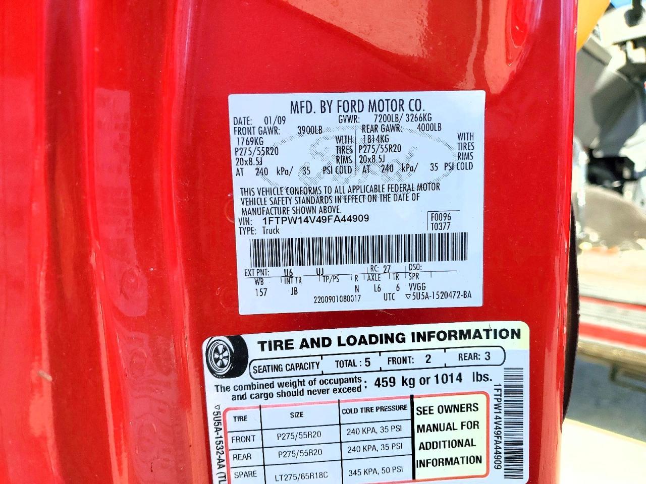 2009 Ford F150 Supercrew