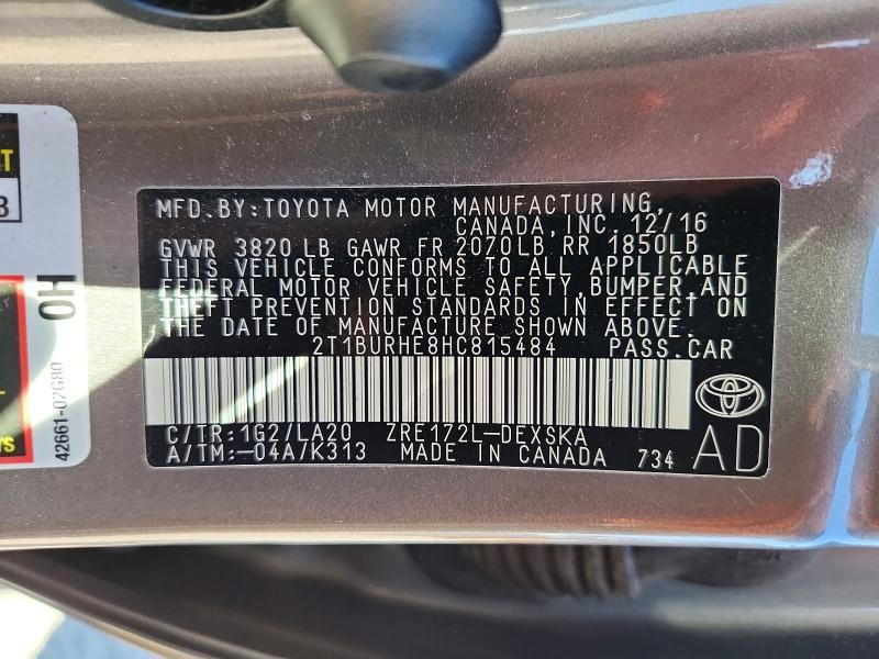 2017 Toyota Corolla xse