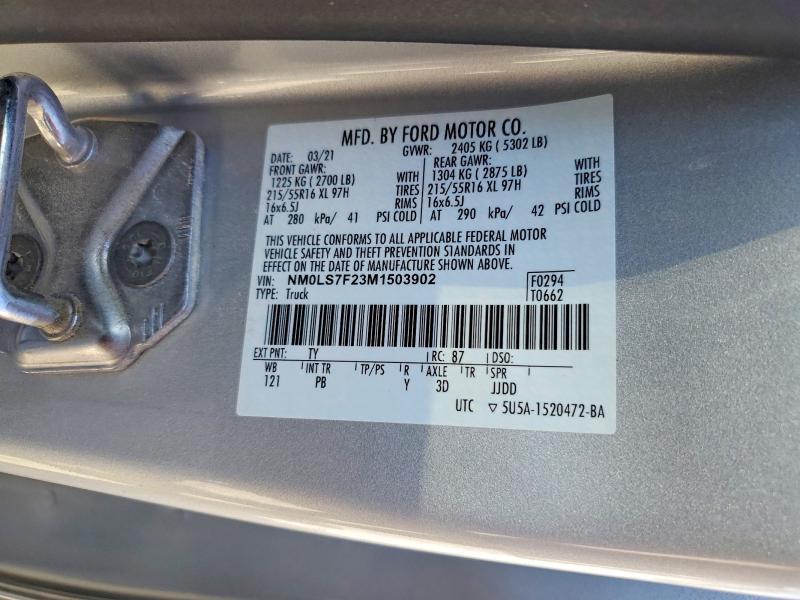 2021 Ford Transit Connect xlt Utility / Service van