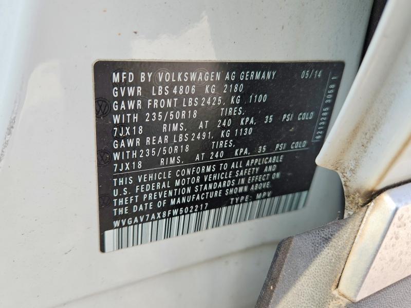 2015 Volkswagen Tiguan s