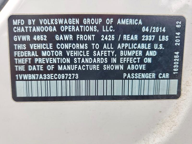 2014 Volkswagen Passat se