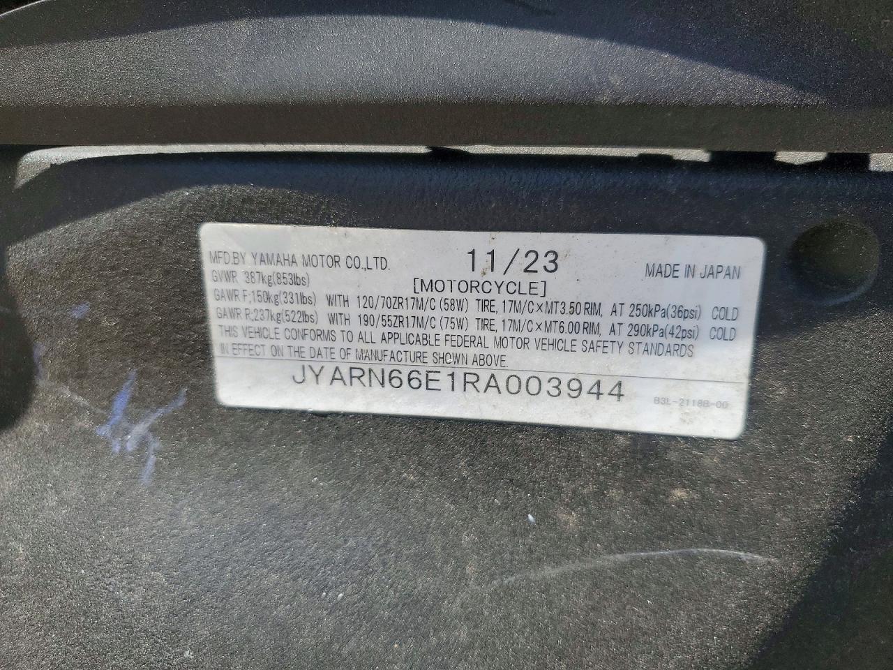 2024 Yama YZFR1