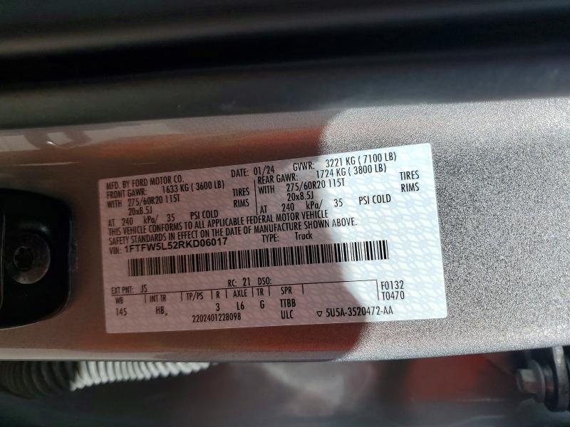 2024 Ford F150 Lariat