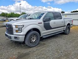 Salvage cars for sale from Copart Sacramento, CA: 2017 Ford F150 Supercrew