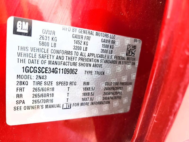 2016 Chevrolet Colorado lt