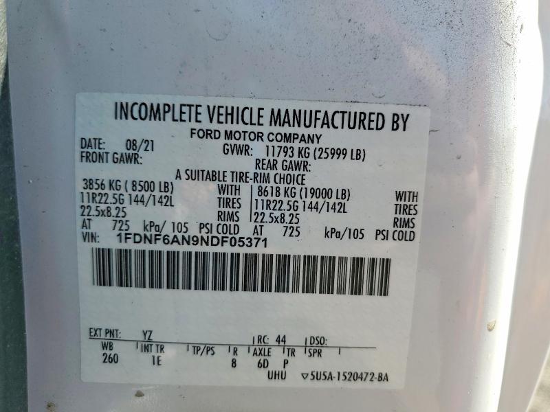 2022 Ford F650 Super Duty BOX Truck