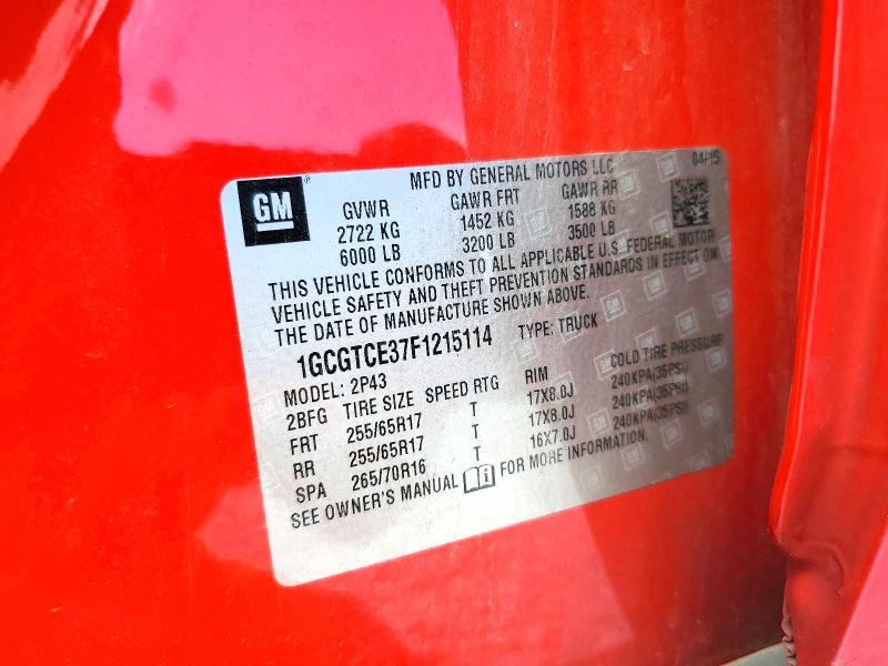 2015 Chevrolet Colorado Z71