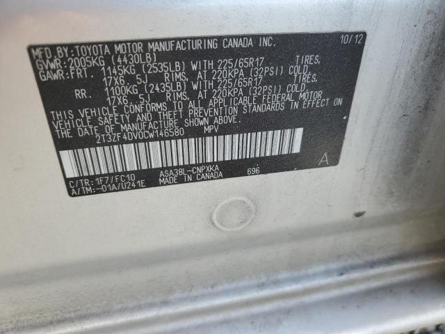 2012 Toyota Rav4 Base