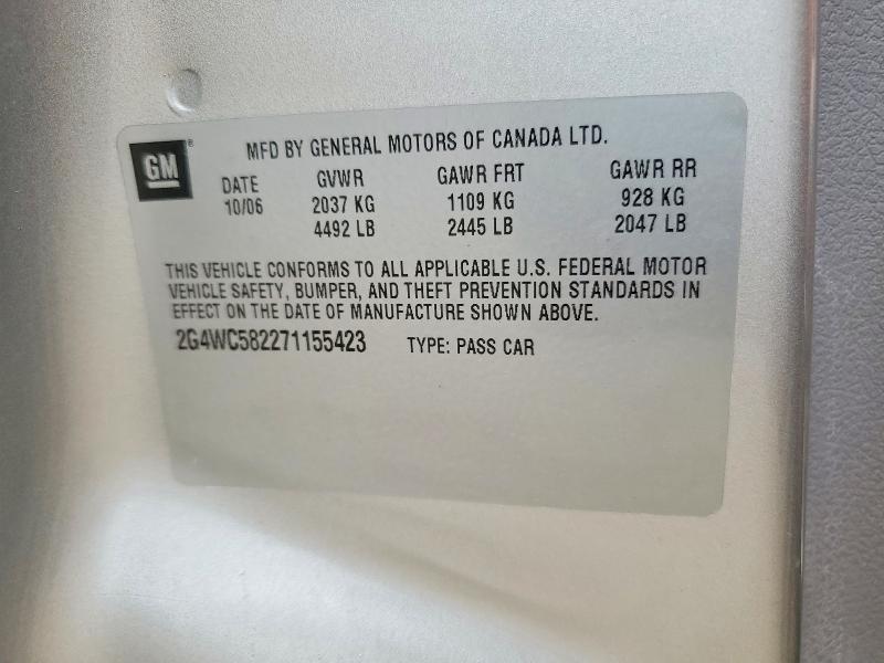 2007 Buick Lacrosse cx