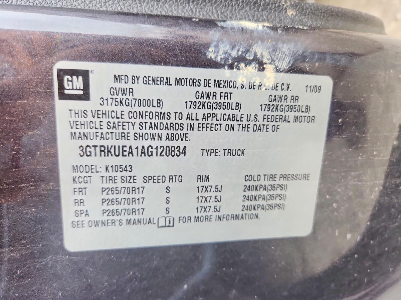2010 GMC Sierra K1500 SL