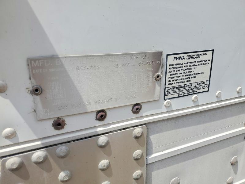 2009 Utility VS2RA Refrigerated Van Trailer