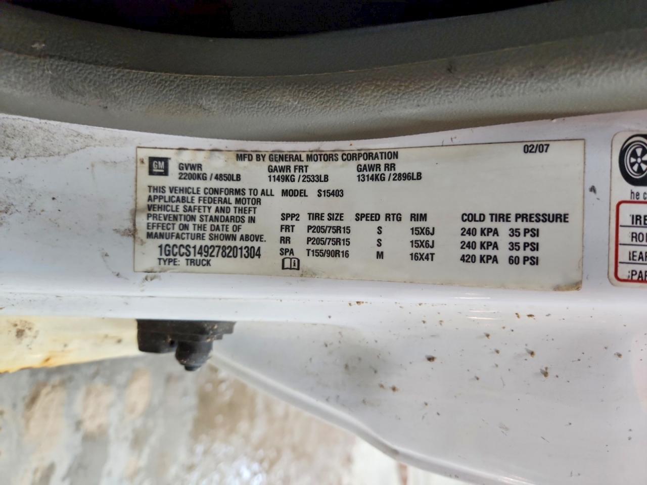 2007 Chev Colorado