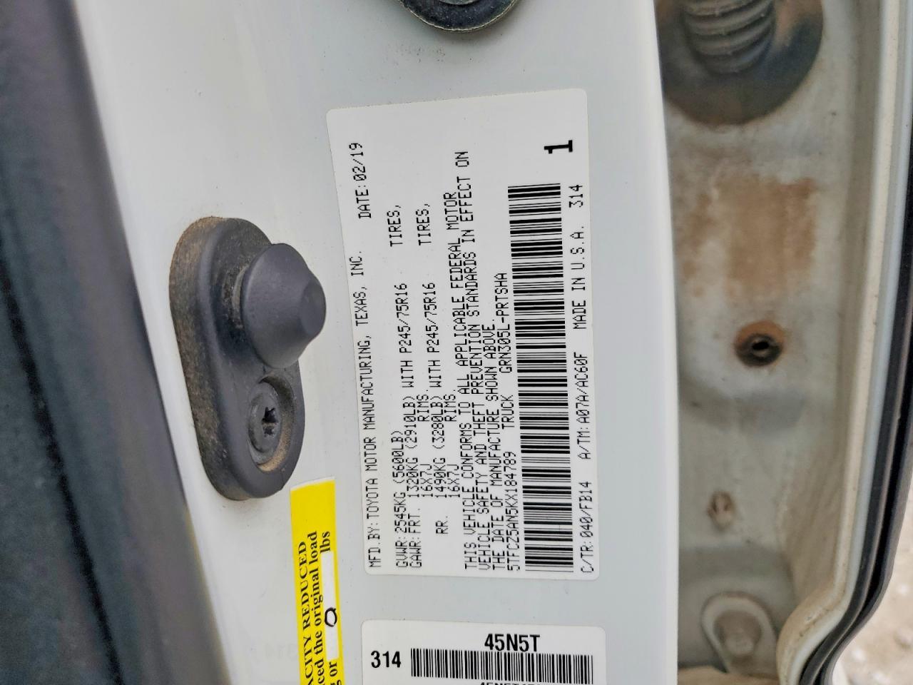 2019 Toyota Tacoma SR V6