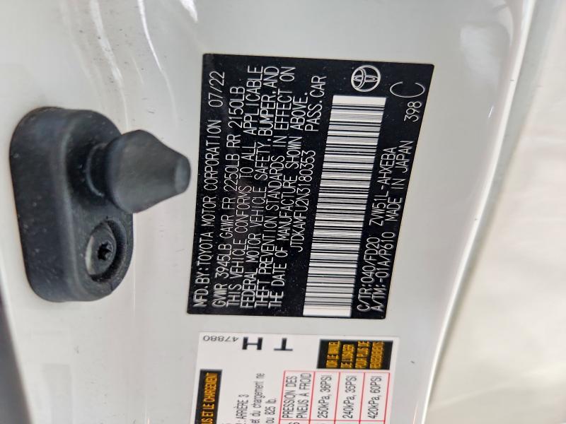 2022 Toyota Prius le