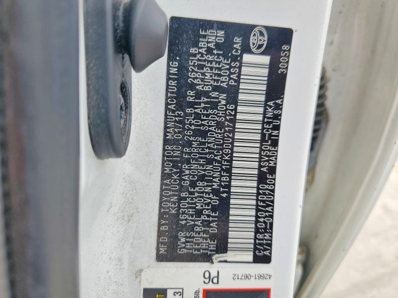 2013 Toyota Camry le