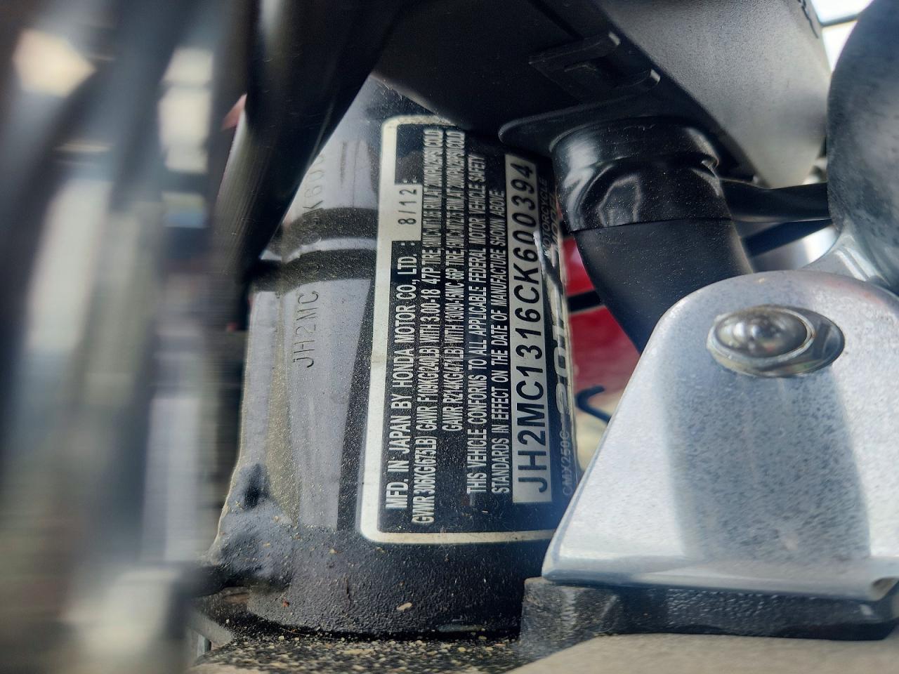 2012 Honda CMX250 C