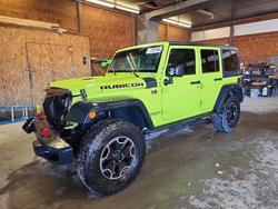 Jeep salvage cars for sale: 2016 Jeep Wrangler Unlimited Rubicon