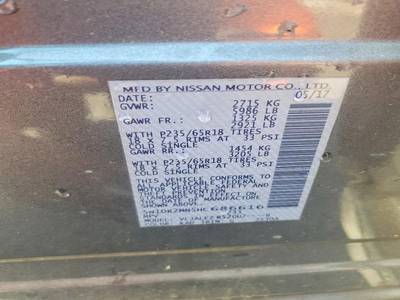 2017 Nissan Pathfinder sv