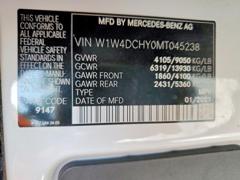 2021 Mercedes-Benz Sprinter 2500 Utility / Service van