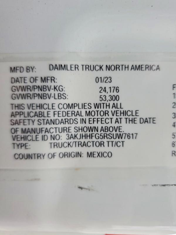 2024 Freigliner 2024 Freightliner Cascadia 126 Semi Truck