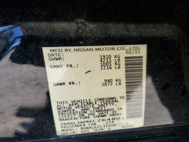 2015 Nissan Altima 2.5 s
