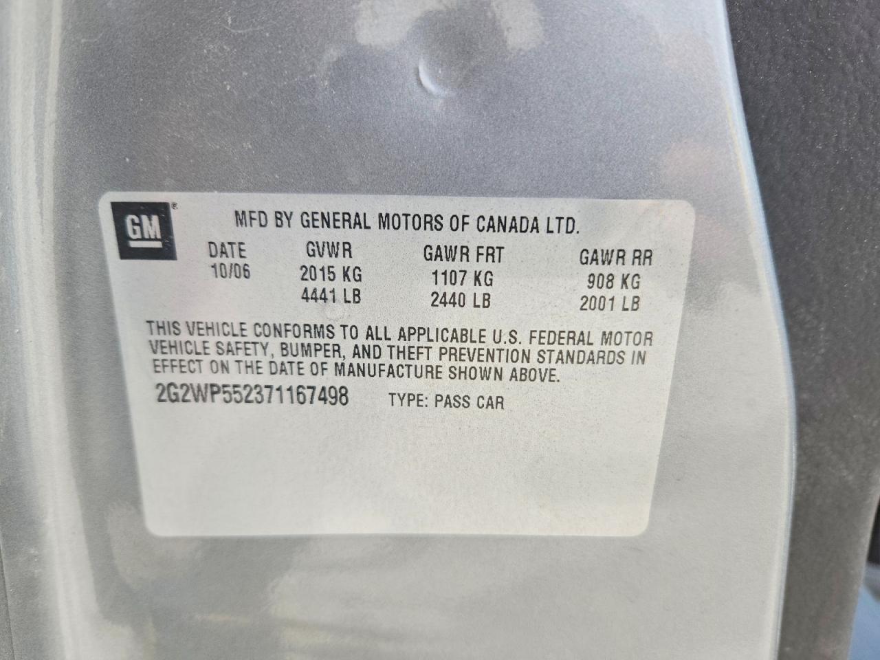 2007 Pontiac Grand Prix