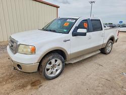 Salvage trucks for sale at Temple, TX auction: 2008 Ford F150 Supercrew