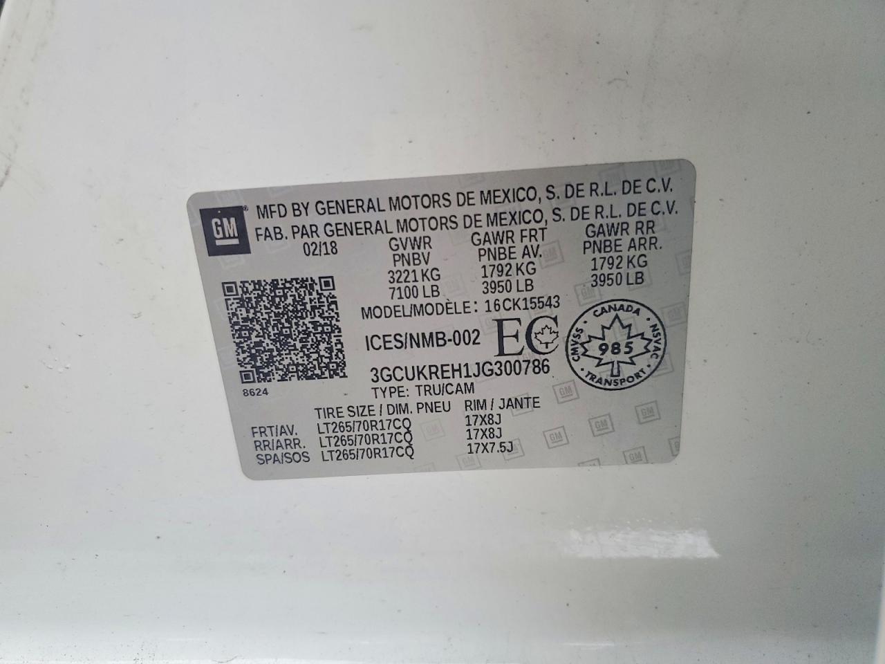 2018 Chevrolet Silverado K1500 LT