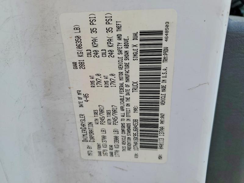 2005 Dodge Ram 1500 st