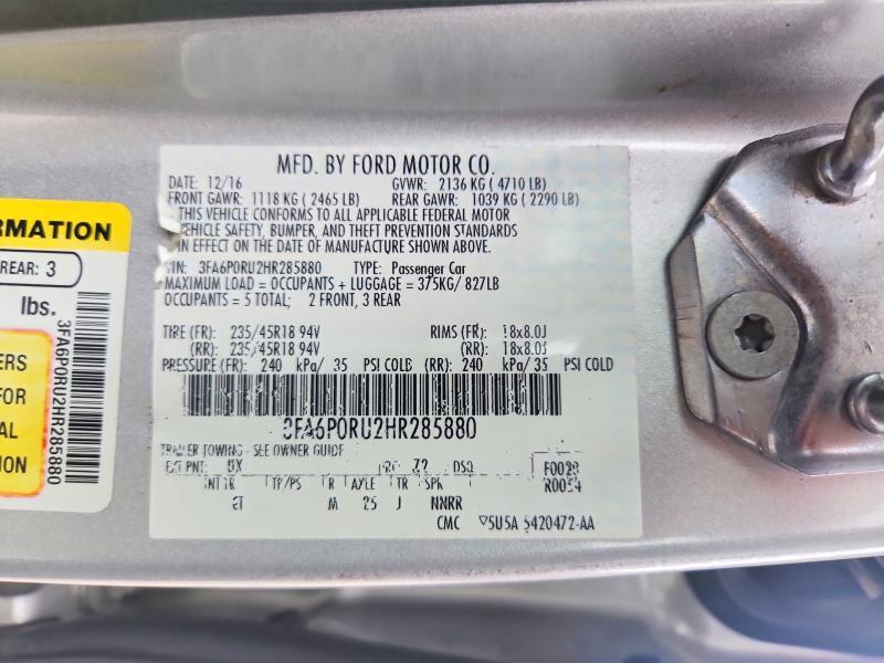 2017 Ford Fusion Titanium hev