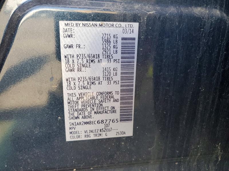 2014 Nissan Pathfinder sv