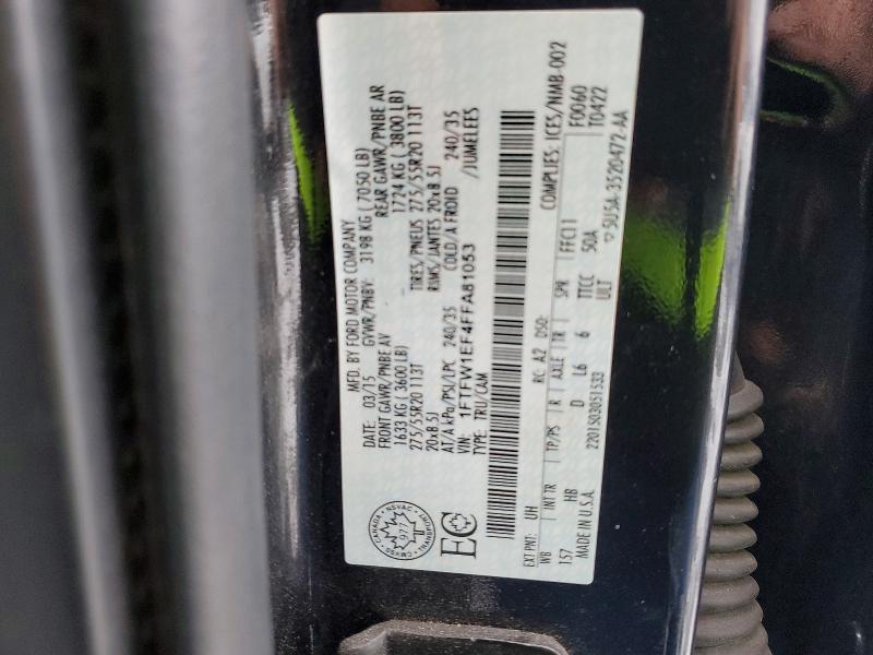 2015 Ford F150 Supercrew